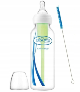Fľaša na kŕmenie Dr Hnedá úzka 250 ml
